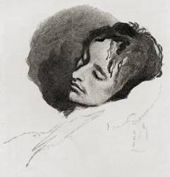 John Keats in seiner letzten Krankheit, aus 